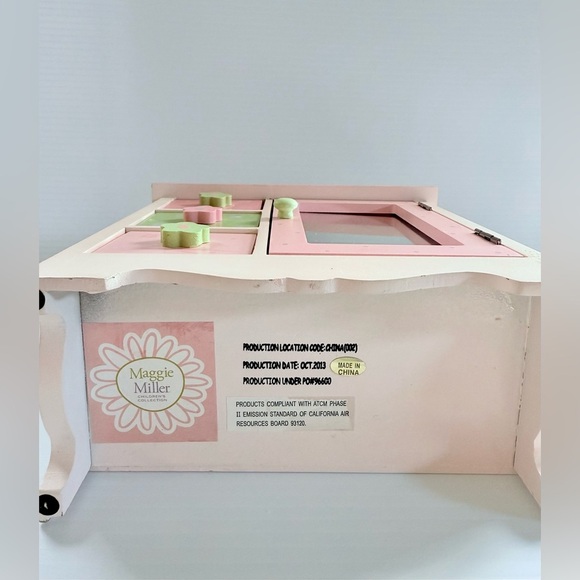 Maggie Miller Children’s Collection Wood Jewelry Box Pink Dresser Owls Flowers - Picture 13 of 14